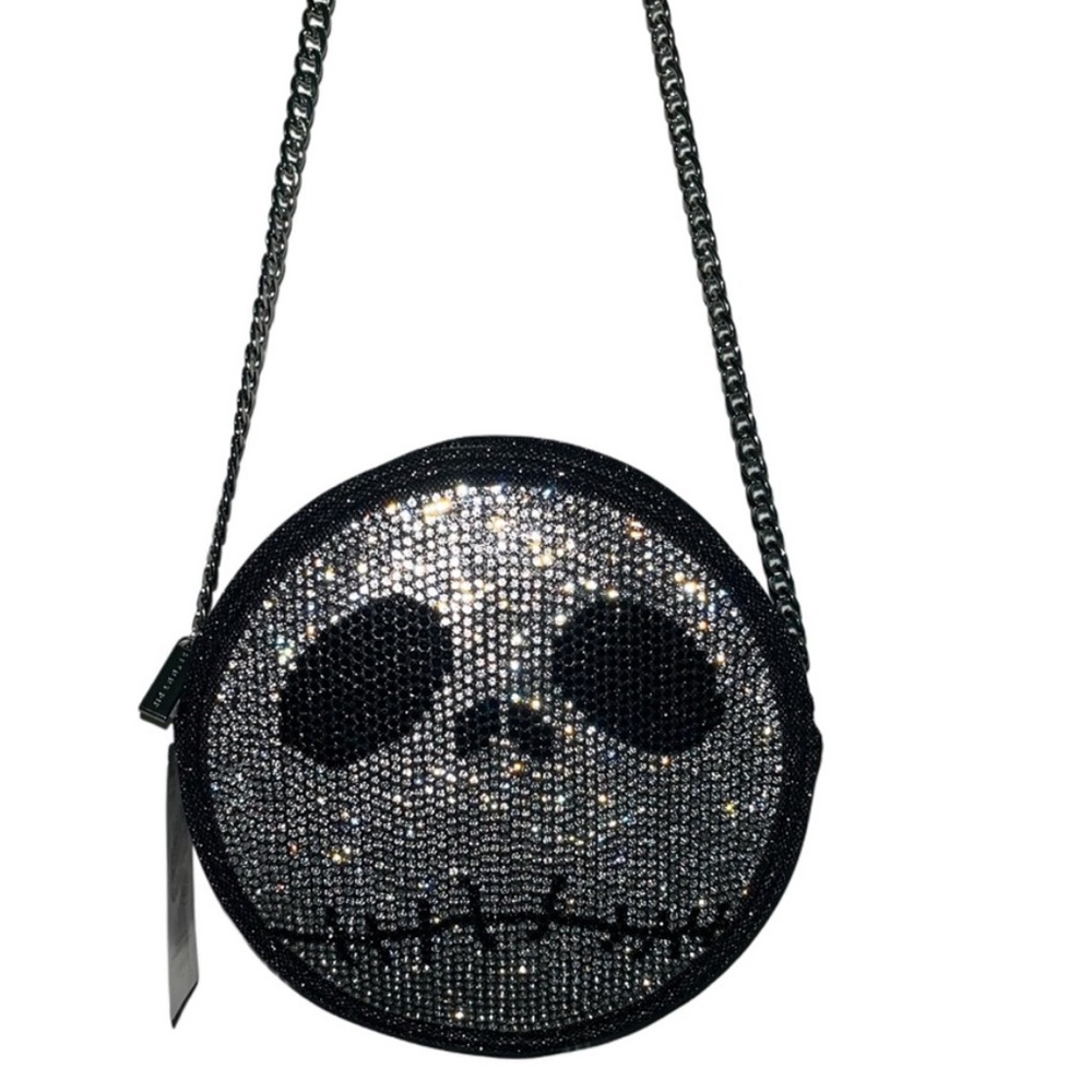 Disney x Skinny Dip Jeweled Jack Skellington Croasbody Bag with Zipper